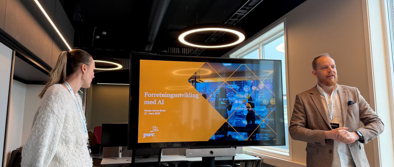 Nettverksmøte hjemme hos PWC