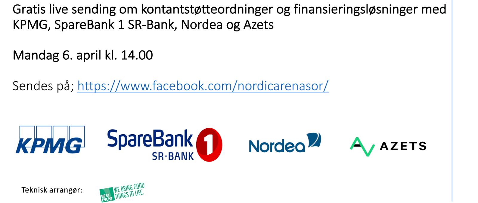 Livesending mandag 6. april kl. 14